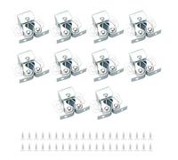 Serrature per armadi in argento design elegante 10 pezzi per soluzioni di arredo