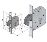 SERRATURE PER CANCELLI E PORTE IN FERRO WELKA Art. 06850000