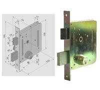 SERRATURE PER CANCELLI E PORTE INF ERRO WELKA A CILINDRO FISSO Art. 05050000