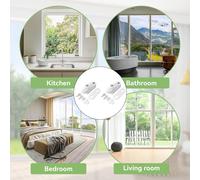 Serrature per Finestre Set 2 pz Fermaporta e Finestra in Lega di Alluminio Color