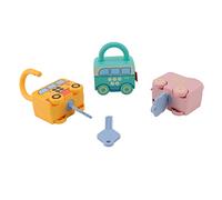 Serrature per L'apprendimento della Forma di Auto Dell'alfabeto con Chiavi Set di Giocattoli Educativi per L'allenamento della Coordinazione Occhio-Mano, per Il Compleanno del Bambino