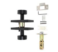 Serrature Per Porte Contemporanee In Lega Finitura Nera Opaca Set Completo Maniglie Per Ingresso Installazione Rapida Pulsante Interno Porta Moderna