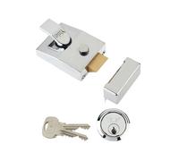 Serrature Yale - 89 Deadlock Nightlatch Scatola con finitura cromata da 60 mm
