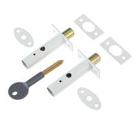 Yale Locks PM444 Porta di Sicurezza Bulloni Finitura Bianca Visi 2 YALP2PM444WE