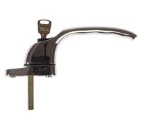 Serrature Yale - Finitura cromata lucida per finestre in PVCu