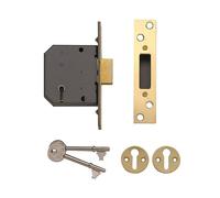 Serrature Yale - PM552 5 Lever Mortice Deadlock 67mm 2,5in ottone lucido