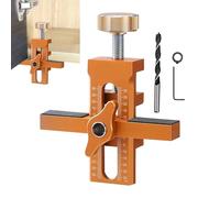 Serre-Joints d’Installation pour Armoire - Accessoire de Quincaillerie avec Positionneur Rapide de Bord | Gabarit de Perçage pour Attache de Coulisse de Tiroir | Rénovation de Cuisines et Commerces