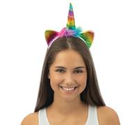 P'TIT CLOWN - Cerchietto a forma di unicorno, perfetto per completare il tuo costume (multicolore)