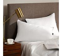 Serta Down Illusion - Cuscini morbidi ipoallergenici per letto medio rigido (2 pezzi), king size, bianco, 2 pezzi