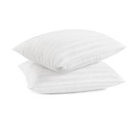 Serta Won't Go Flat - Set di 2 cuscini alternativi in piuma, per dormire, pancia o sul fianco, colore bianco, 2 pezzi