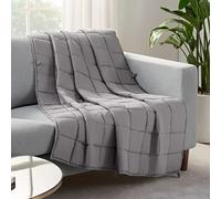 Serta Zen Rest, coperta resistente alle pieghe, per adulti, con perline di vetro, 4,5 kg, colore: grigio