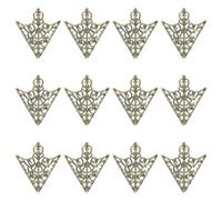 Sertay 12 Pezzi Spilla Fibbia Triangolo, Triangolo Camicia Colletto Perno, Spille Accessori Palazzo Retrò, Adatto per San Valentino, Festa della Mamma, Festa Degli Insegnanti, Natale (Bronzo)