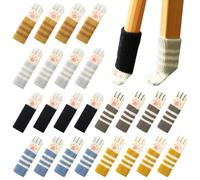 Sertay 24 Pezzi Calzini Sedia Gatto, Protezioni Gambe Sedia Gatto, Tappi Elastici Gambe Sedia, Elastico Calzini Gamba Sedia, Chair Leg Floor Protectors, Adatti per Sedie, Tavoli, Scrivanie, Armadi