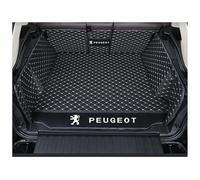 SERTGFRE Auto Tappetino Bagagliaio, per Peugeot 3008 2017-2023 Copertura Totale Copri Baule Vasca Antiscivolo Baule Protezione Fodera Tappeto Accessori,C Black Beige