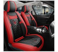 SERTGFRE Coprisedili Auto Pelle, per Suzuki Jimny Coprisedili Anteriori e Posteriori 5 Posti, Set Completo Coprisedili in Pelle Impermeabili,E Black Red