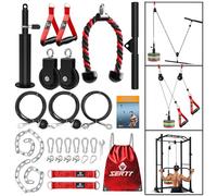 SERTT Sistema di puleggia per pesi da palestra, accessori per puleggia per palestra LAT Pull Down, bicipiti Curl, tricipiti, esercizi per braccia - Sistema di puleggia per pesi a casa e palestra,