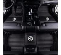 SERTUV Auto Tappetini Abitacolo Pelle Personalizzato, per MG HS 2018-2022 2023 Car Moquette Copertura Completa Interni Protezion Floor Mats Liners Accessori,Blackstyle