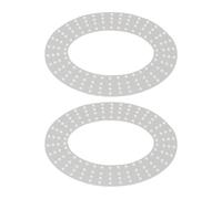 SERUCARY 2 Pezzi Base Ghirlanda Acrilico Ovale Tavole Forate Cornice Ghirlanda Anelli Decorativi DIY Artigianato Semplice Adatto per Realizzazione Ghirlande Re, Ovale 24.8 Cm