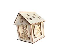 SERUCARY Kit per Costruire Casette di Legno con Molle, Lavoretti da Dipingere, Casette Fai da Te.