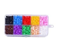 SERUCARY Kit per La Creatività - con Pinzette, Pannelli Forati, Carta Da Stiro, Custodia - con, 10 colori 900 PZ