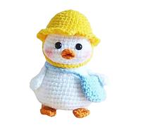 SERUCARY Kit Uncinetto Set Arte Manuale Anatra Fatte a Mano Giocattolo Fai da Te Curiosi Accessori Lavorazione Maglia per Principianti Realizzazione Peluche Re, Cappello