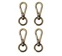 SERUCARY Set di 4 Ganci Girevoli per Amaca E Sedia, in Acciaio Inossidabile Resistente con Rotazione Completa, Ideale per Sport all'Aria Aperta, Bronzo
