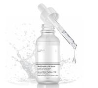 Sérum Multi-Peptides + Acide Hyaluronique, Serum Acide Hyaluronique Visage, Serum Anti Age, Hydrate et Illumine Teint, Atténue les Ridules et Améliore L'Élasticité de Peau, 30ml