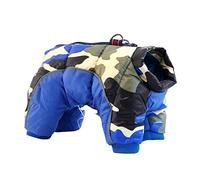 SERUMY Vestiti per Cani Vestiti per Cani da Compagnia Invernale per Cani di Piccola Taglia Abbigliamento da Cucciolo Riflettente Caldo Costume da Bulldog Francese Cappotto Medio per Chihuahua-Navy,XL