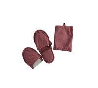 SERUMY Viaggia con Pantofola Portatile con Borsa per Lo Stoccaggio Multiplo Usi Hotel Spateding House Home Pantofole per Interni-Red,40-43
