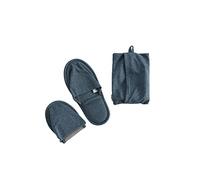 SERUMY Viaggia con Pantofola Portatile con Borsa per Lo Stoccaggio Multiplo Usi Hotel Spateding House Home Pantofole per Interni-Deep Blue,40-43