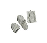 SERUMY Viaggia con Pantofola Portatile con Borsa per Lo Stoccaggio Multiplo Usi Hotel Spateding House Home Pantofole per Interni-Gray,36-39