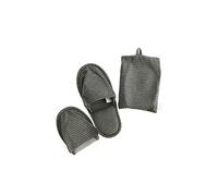 SERUMY Viaggia con Pantofola Portatile con Borsa per Lo Stoccaggio Multiplo Usi Hotel Spateding House Home Pantofole per Interni-Dark Green,40-43