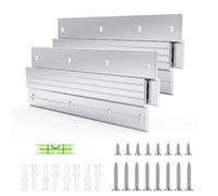 Seruno X Coppia di morsetti 2 Paia Z da appendere,30 cm Supporti a Piastra per Muri,Ganci a Z con Viti Per Telai Pesanti, Supporti a Z fino a 36 kg, Specchi e Quadri Cornici Artistiche