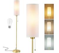 Seruno X Lampade da Terra per Soggiorno, Dimmerabile Moderna da Tavolo a LED, 3 Temperature di Colore, Lampada da Terra Bianco da 135 cm, Incluso LED Lampadina 9W regolabili per Camera da Letto