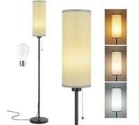 Seruno X Lampade da Terra per Soggiorno, Dimmerabile Moderna da Tavolo a LED, 3 Temperature di Colore, Lampada da Terra Grigio da 135 cm, Incluso LED Lampadina 9W regolabili per Camera da Letto