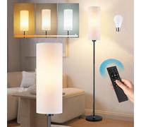 Seruno X Lampade da Terra per Soggiorno, Regolabili Moderna da Tavolo a LED con Telecomando Dimmerabile, Lampada da Terra Bianco da 135 cm, Incluso LED Lampadina 9W per Camera da Letto Decorazione