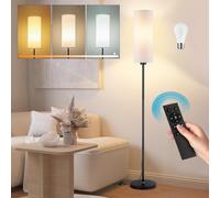 Seruno X Lampade da Terra per Soggiorno, Regolabili Moderna da Tavolo a LED con Telecomando Dimmerabile, Lampada da Terra Bianco da 135 cm, Incluso LED Lampadina 9W per Camera da Letto Decorazione