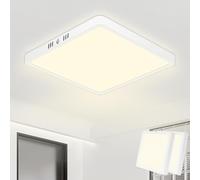 Seruno X Plafoniera Soffitto 18W 1800LM 4500K IP44 Lampada LED Soffitto impermeabile Quadrata Sottile Plafoniera LED Soffitto Bianco Neutro Ø22CM per Soggiorno Cucina Bagno Cameretta Seminterrato