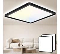 Seruno X Plafoniera Soffitto 29CM, 24W 3200LM Lampada da Soffitto 6000K/4000K/3000K IP54 Impermeabile Quadrata Piatta Plafoniere Moderno Sottile per Soggiorno Bagno Cameretta Cucina Balcone Ufficio