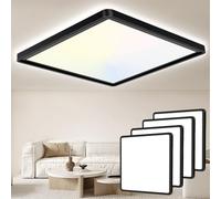 Seruno X Plafoniera Soffitto 29CM, 24W 3200LM Lampada da Soffitto 6000K/4000K/3000K IP54 Impermeabile Quadrata Piatta Plafoniere Moderno Sottile per Soggiorno Bagno Cameretta Cucina Balcone Ufficio