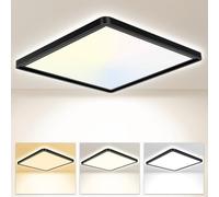 Seruno X Plafoniera Soffitto 29CM, 24W 3200LM Lampada da Soffitto 6000K/4000K/3000K IP54 Impermeabile Quadrata Piatta Plafoniere Moderno Sottile per Soggiorno Bagno Cameretta Cucina Balcone Ufficio