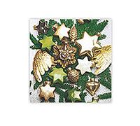 SERV.LUNCH CHRISTMAS CHARMS 33x33cm. -20u.-
