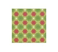 SERV.LUNCH MAGIC SNOWFLAKES GREEN 33x33 cm -20u.-