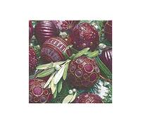 SERV.LUNCH PURPLE BALLS 33x33cm. -20u.-