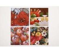 SERV.LUNCH RED CANDLES 33 x 33 cm. -20u.-