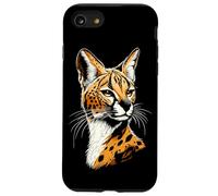 Serval Gatto da Preda Africa Savana Gatto Leopardo Dolce Custodia per iPhone SE (2020) / 7 / 8