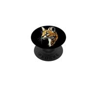 Serval Gatto da Preda Africa Savana Gatto Leopardo Dolce PopSockets PopGrip Adesivo