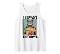 Servant The Bowl Cat Lover, Gatto in Scatola Divertente Canotta
