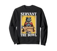 Servant The Bowl, Ciotola per Cibo a Forma di Gatto, Divertente Felpa