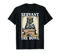 Servant The Bowl, Ciotola per Cibo a Forma di Gatto, Divertente Maglietta